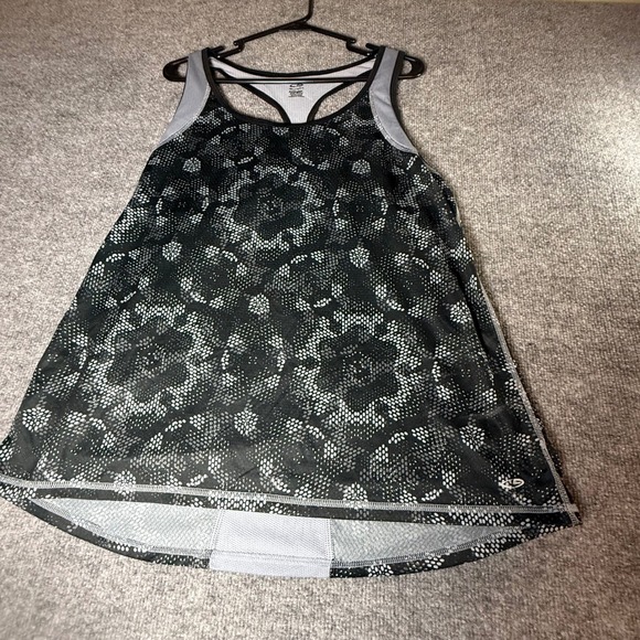 Champion Tops - Champion Duo Dry XXL Womens Black‎ Grey Geometric Racerback Activewear Tank Top